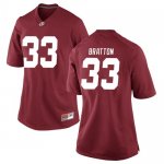 Women's Alabama Crimson Tide #33 Jackson Bratton Crimson Game NCAA College Football Jersey 2403YBJF0